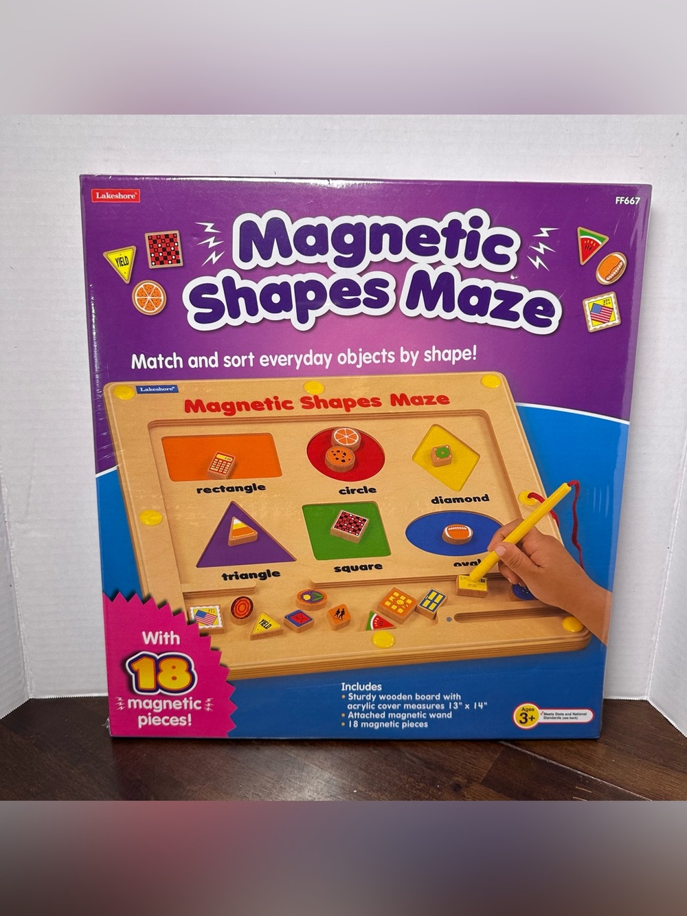 NEW Lakeshore Learning Magnetic Matching Shapes Maze-Eye Hand Fine Motor Skills
